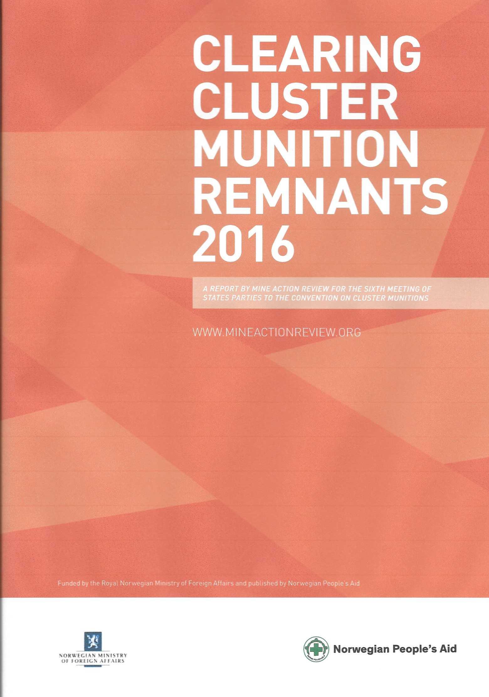 Clearing Cluster Munition Remnants 2016