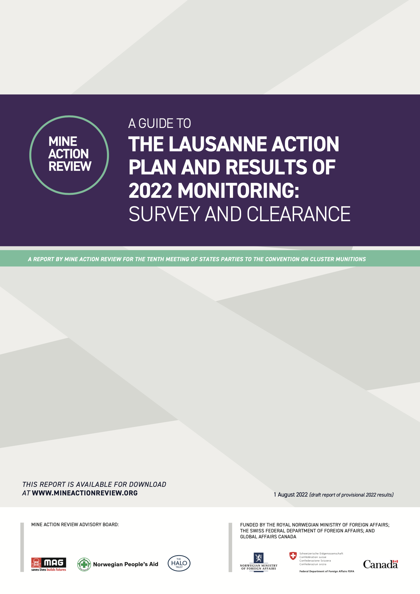 Guide to the Lausanne Action Plan and Provisional Results of the 2022 Monitoring